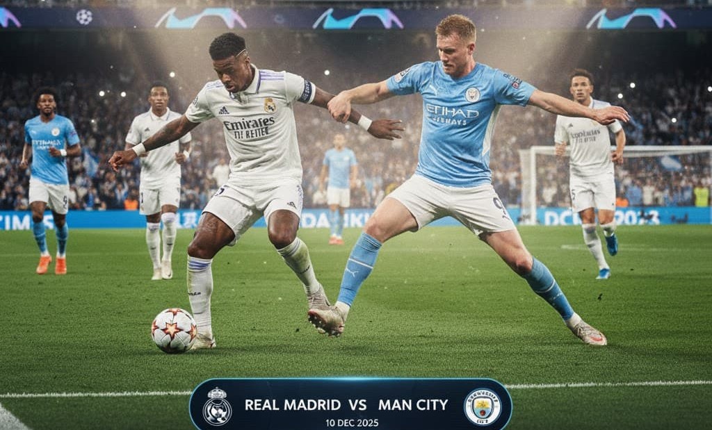 ⚽🏆 ريال مدريد ضد مانشستر سيتي قمة أوروبا المنتظرة - كل التفاصيل الحصرية على كورة لايف العرب